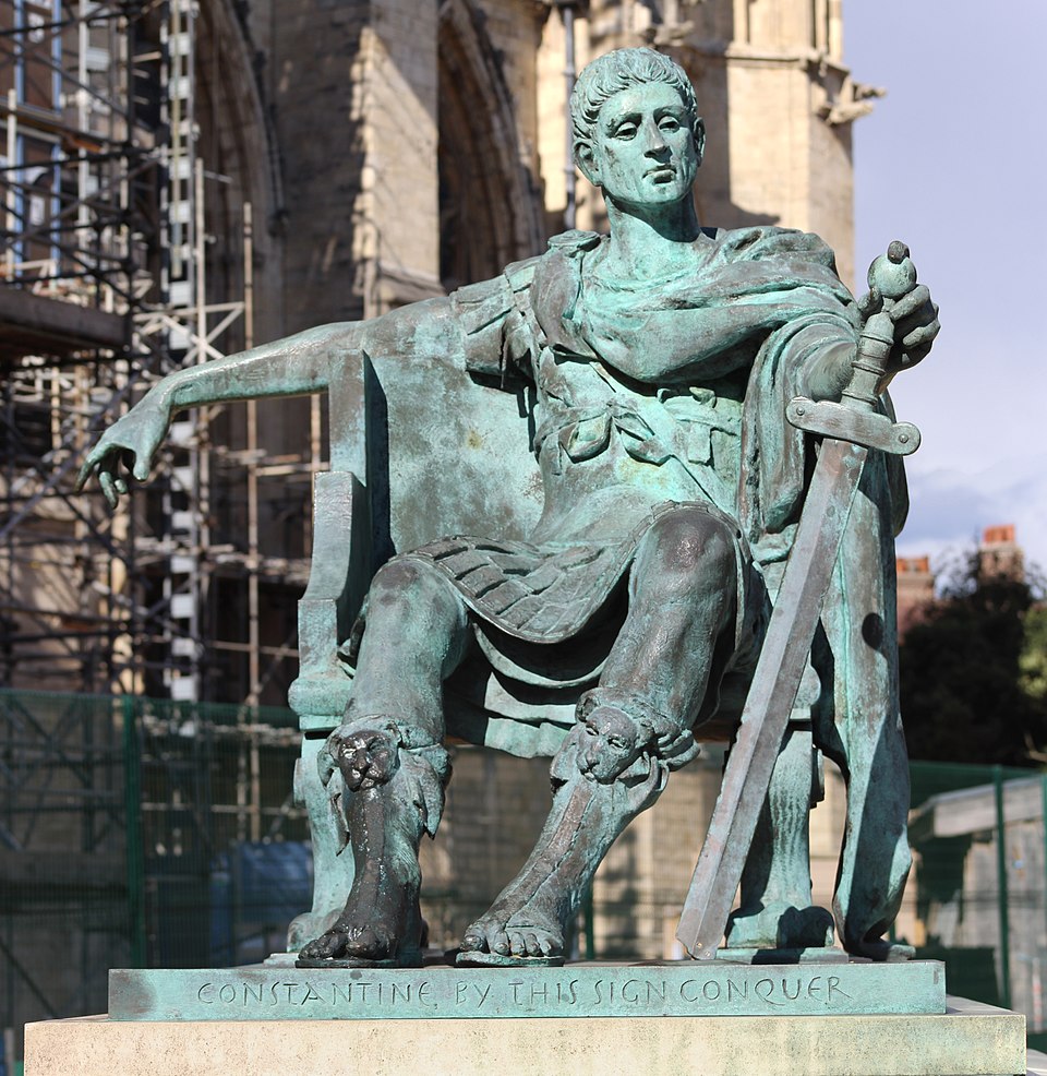 Statue of Constantine the Great in York, United Kingdom